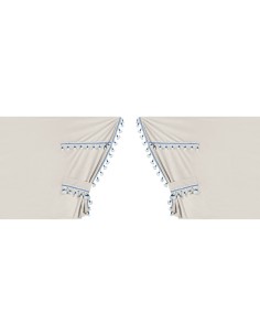 Set tende in poliestere per camion Luxury Smart Panna Blu