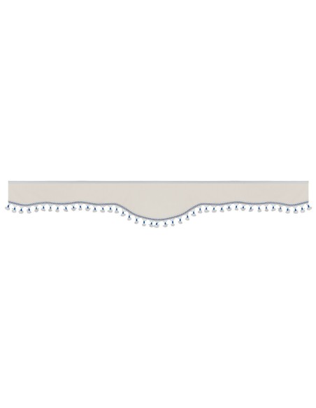 Set tende in poliestere per camion Luxury Smart Panna Blu