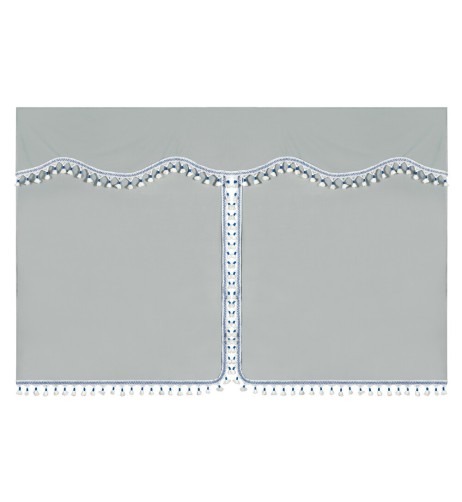 Set tende in poliestere per camion Luxury Pro Cabin Argento Blu