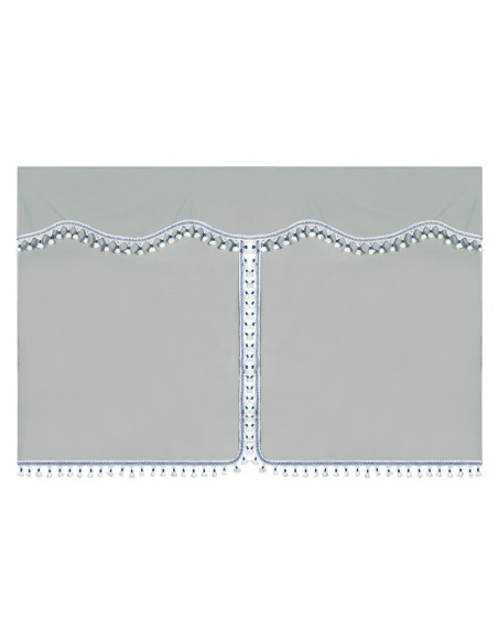Set tende in poliestere per camion Luxury Pro Cabin Argento Blu