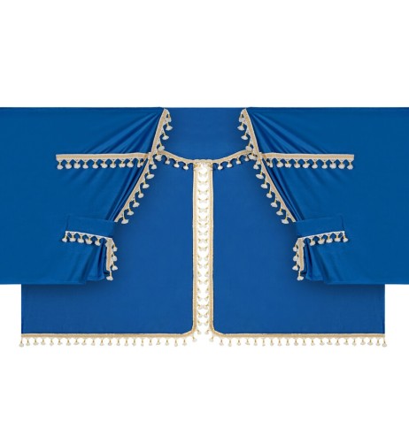 Set tende in poliestere per camion Luxury Pro Cabin Blu Oro