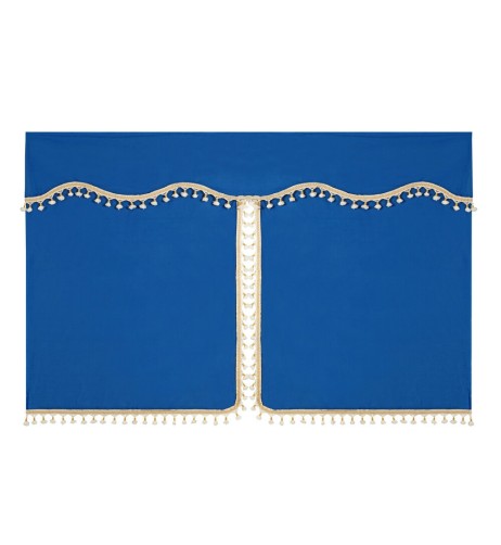 Set tende in poliestere per camion Luxury Pro Cabin Blu Oro