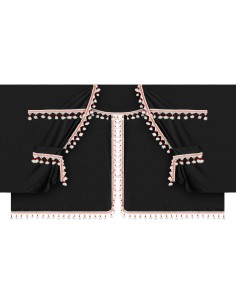 Set tende in poliestere per camion Luxury Pro Cabin Nero Rosso