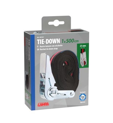 Nastro tensore 1pz con cricchetto cm 500