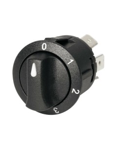 Interruttore a rotazione montaggio ad incasso a 4 posizioni 12 24V 10A