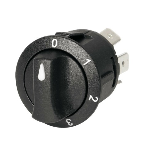 Interruttore a rotazione montaggio ad incasso a 4 posizioni 12 24V 10A