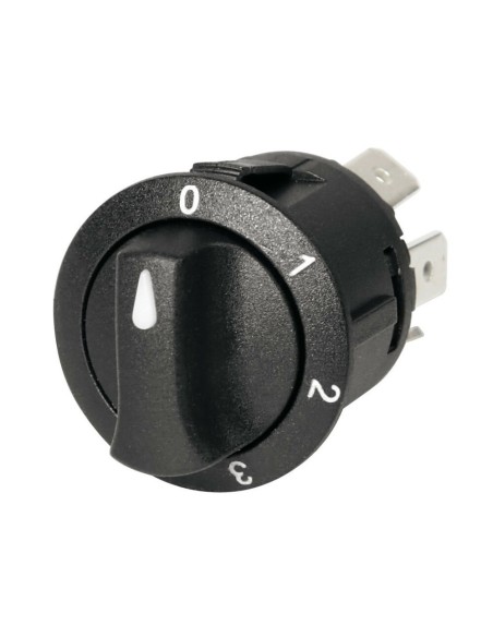 Interruttore a rotazione montaggio ad incasso a 4 posizioni 12 24V 10A