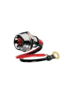 Spia a LED 12V moto scooter auto colore ROSSO foro 11 2mm