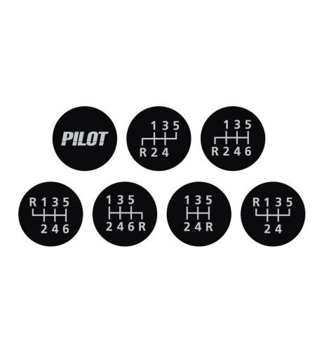 Pomello cambio universale Multi Gear pelle nera anche per innesto a siringa