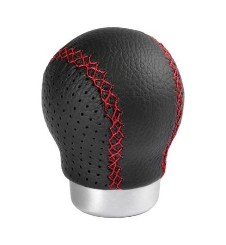 Pomello cambio universale Zero sport pelle nera anche per innesto a siringa