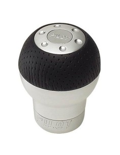 Pomello cambio lega alluminio e pelle GT nero