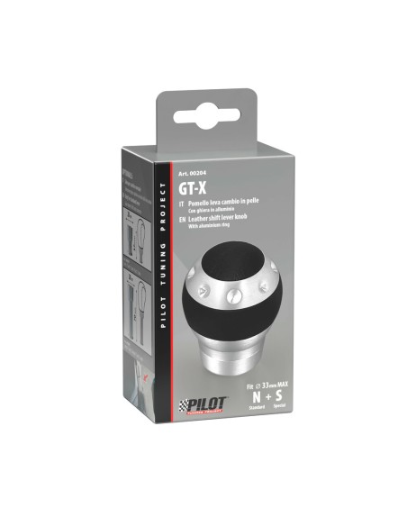 Pomello cambio alluminio e pelle GT X