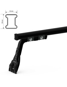 2 Barre portatutto portapacchi acciaio Mitsubishi Pajero 5p 1991 2000 2