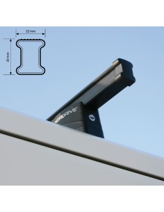 2 Barre portatutto commerciali acciaio Volkswagen Transporter T6 T6 1 2