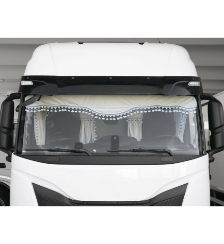 Set tende in poliestere per camion Luxury Pro Cabin Panna Blu