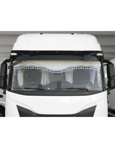 Set tende in poliestere per camion Luxury Pro Cabin Panna Blu