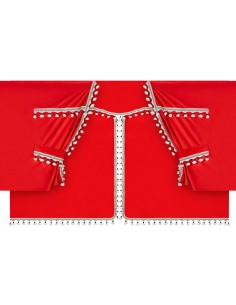 Set tende in poliestere per camion Luxury Pro Cabin Rosso Nero