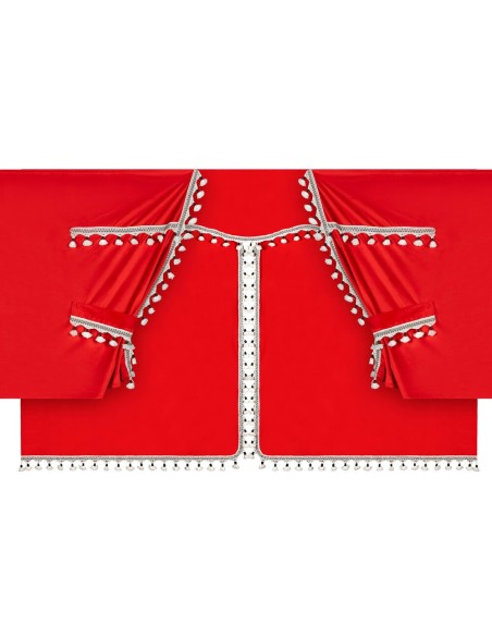 Set tende in poliestere per camion Luxury Pro Cabin Rosso Nero