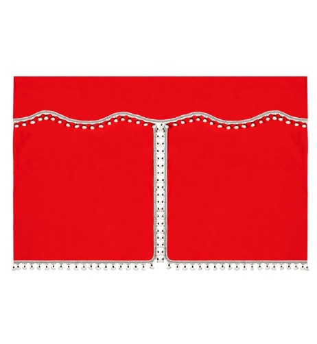 Set tende in poliestere per camion Luxury Pro Cabin Rosso Nero