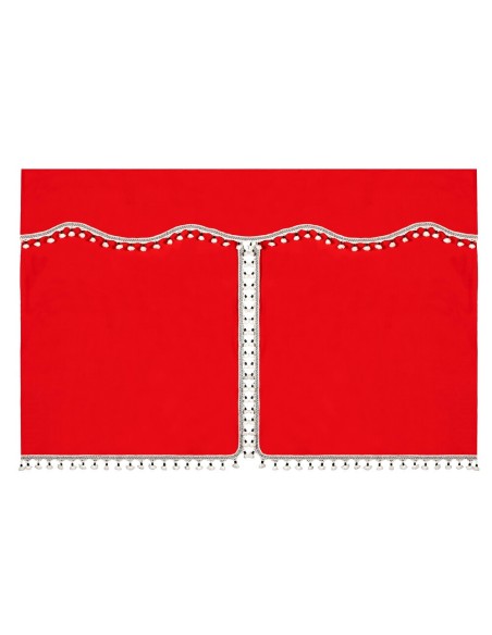Set tende in poliestere per camion Luxury Pro Cabin Rosso Nero
