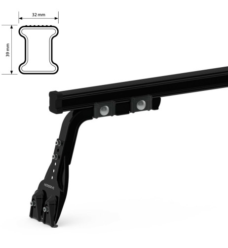 3 Barre portatutto commerciali acciaio Renault Trafic 1981 2001 tetto H1