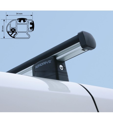 2 Barre portatutto commerciali alluminio Ford Transit Connect L1 dal 2024