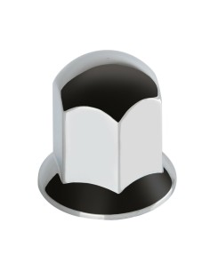 Set 10 copribulloni camion cromati in ABS diametro 33mm 97653