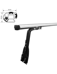 3 Barre portatutto commerciali alluminio VW LT 2000 2006 tetto H1 2