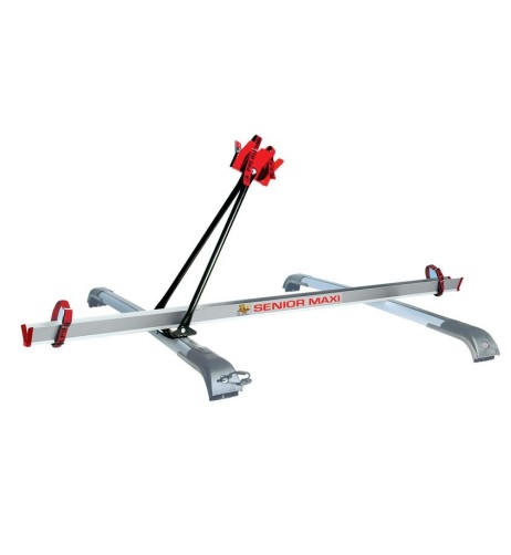 Portabici da tetto per barre portatutto telai maggiorati MTB in alluminio