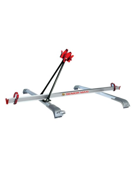 Portabici da tetto per barre portatutto telai maggiorati MTB in alluminio