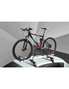 Portabici da tetto per barre portatutto telai maggiorati MTB in alluminio 2