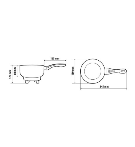 Pentola elettrica 18cm 12V 170W 13A