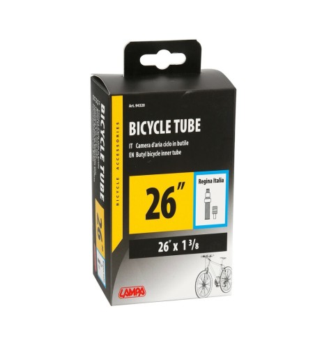 Camera d aria bici valvola italia 26 x 1 3 8