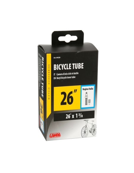 Camera d aria bici valvola italia 26 x 1 3 8