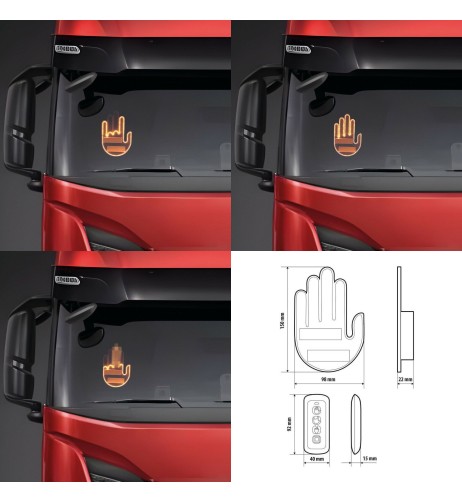 Luce decorativa interno Mano USB con telecomando 203 Led