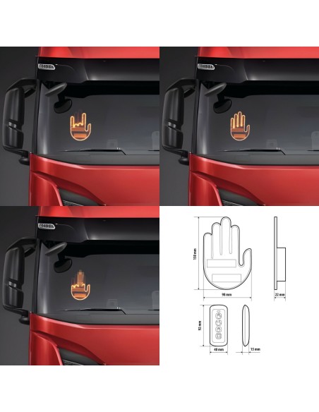 Luce decorativa interno Mano USB con telecomando 203 Led