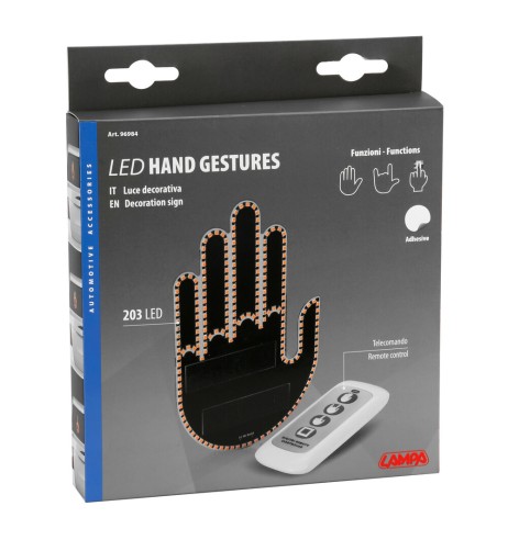 Luce decorativa interno Mano USB con telecomando 203 Led