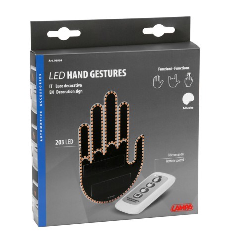 Luce decorativa interno Mano USB con telecomando 203 Led