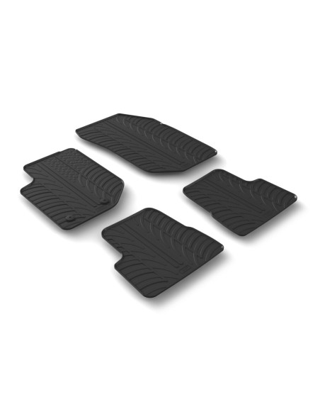 Set tappetini su misura gomma profumati Jeep Avenger manuale dal 2023