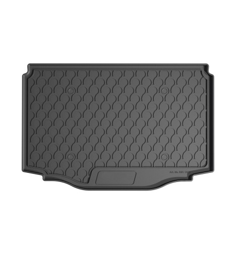 Vasca baule su misura gomma sintetica Citroen C3 baule basso dal 2024