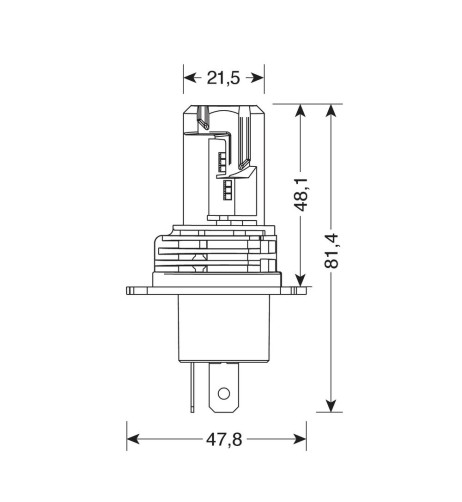 Kit di conversione a LED Halo Led Killer 2pz lampada H4 25W 5000lm