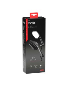 Coppia di specchietti Victor moto Filettatura destra M10x1 25 2