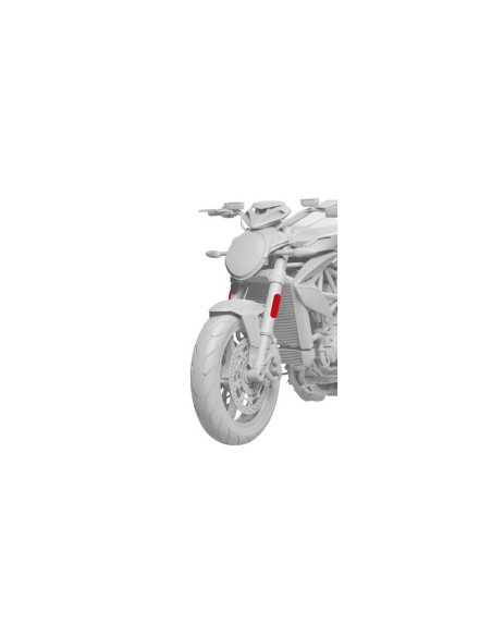 Coppia catarifrangenti adesivi per forcelle moto