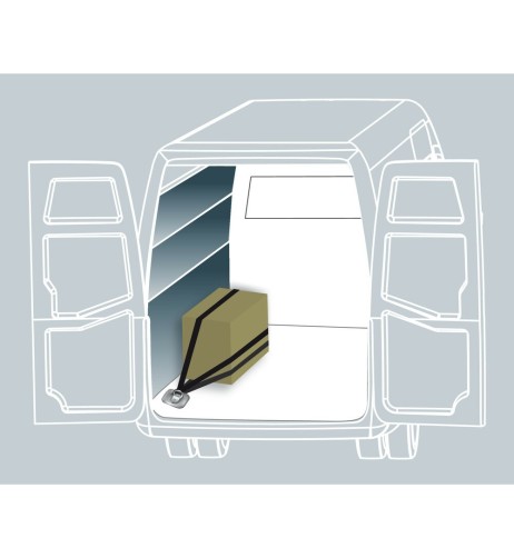 G2 Kit 2 anelli in acciaio per ancoraggio carichi 180kg