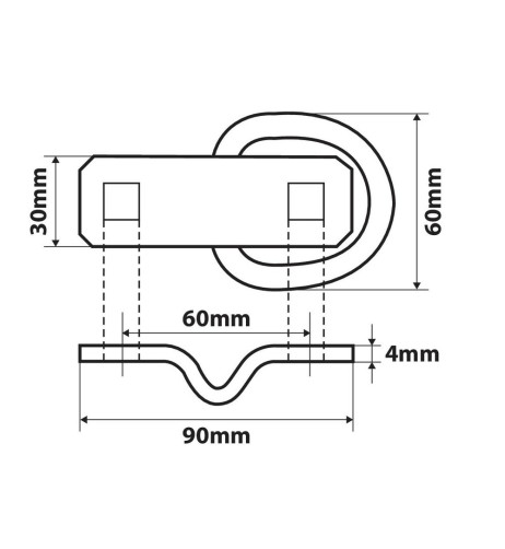 G3 Kit 2 anelli in acciaio per ancoraggio carichi 800kg