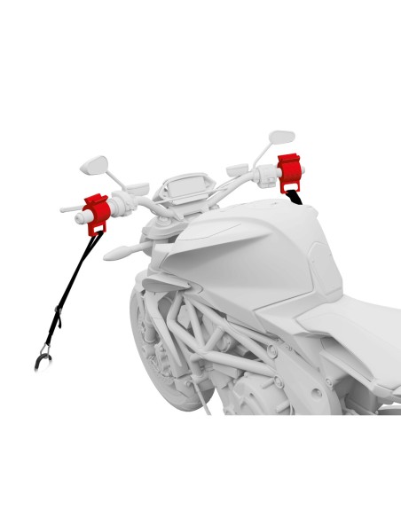 Coppia morsetti manopole moto per nastri tensori