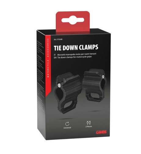 Coppia morsetti manopole moto per nastri tensori