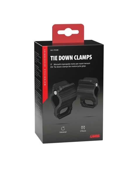 Coppia morsetti manopole moto per nastri tensori