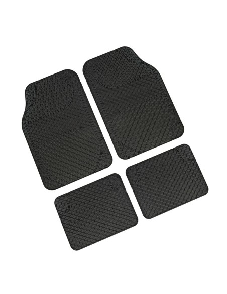 Kit 4 pezzi tappetini auto in gomma universali Drena