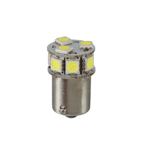 Lampadina Led 24 32V BA15s P21W 10 LED 180lm bianco